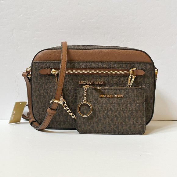 Michael Kors Jet Set Chain Crossbody Bag Coin ID Key Holder